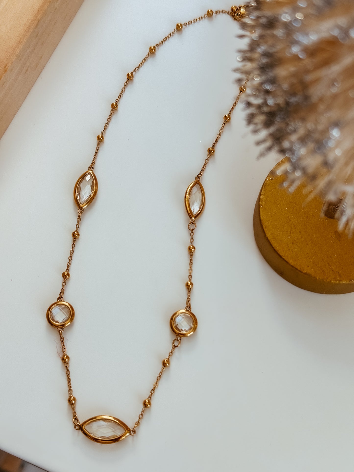 Clear Crystal Necklace