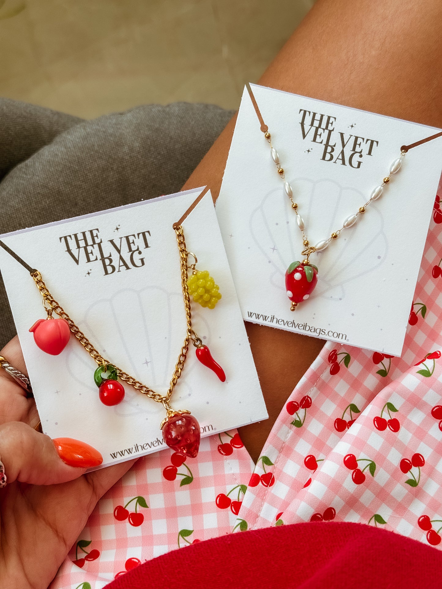 Las frutas cuban Necklace