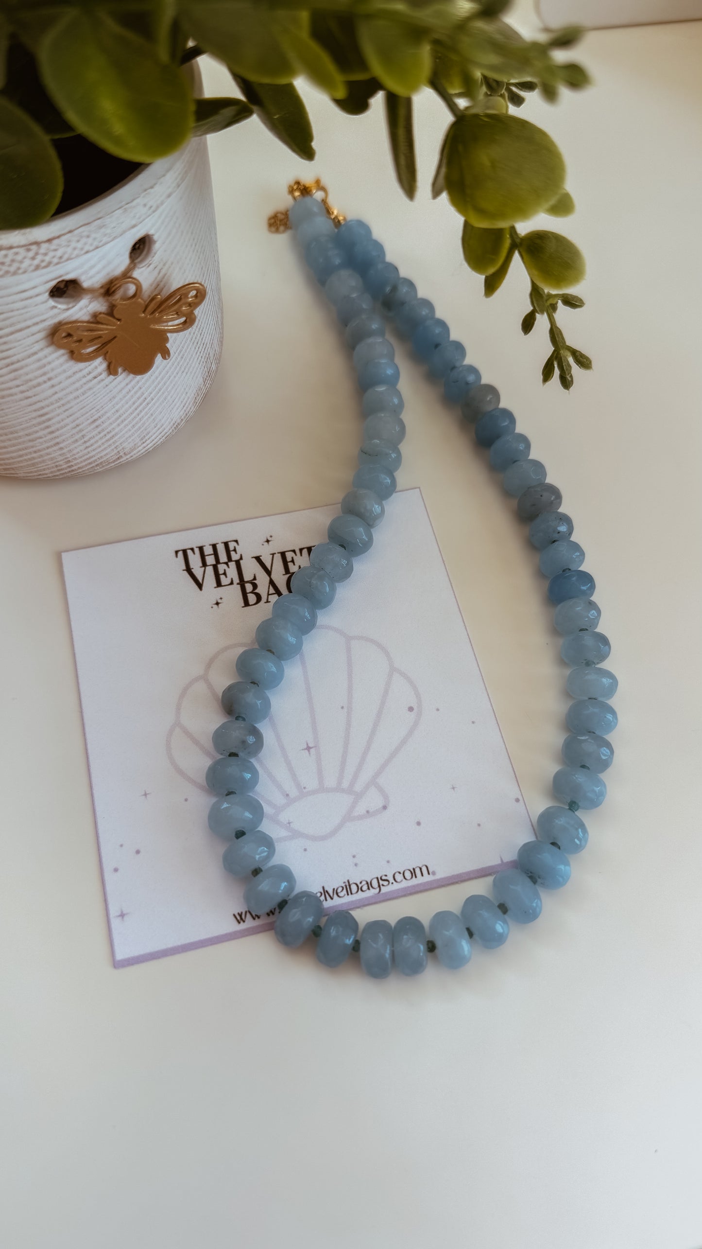 Blue Jade Necklace