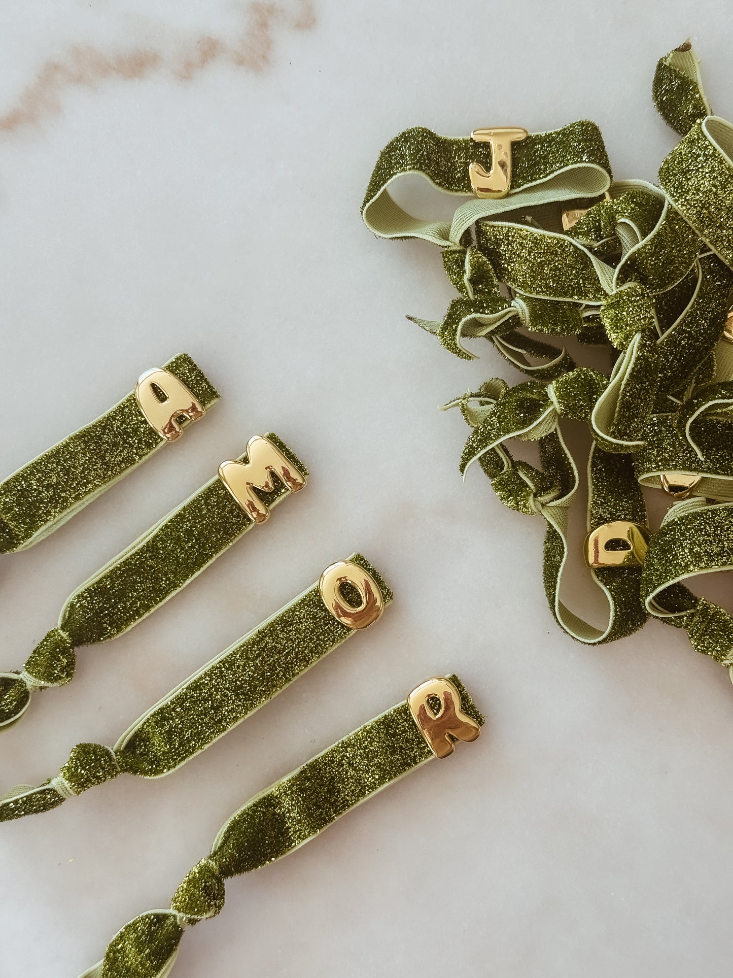 Shine Elastic Bracelet - green