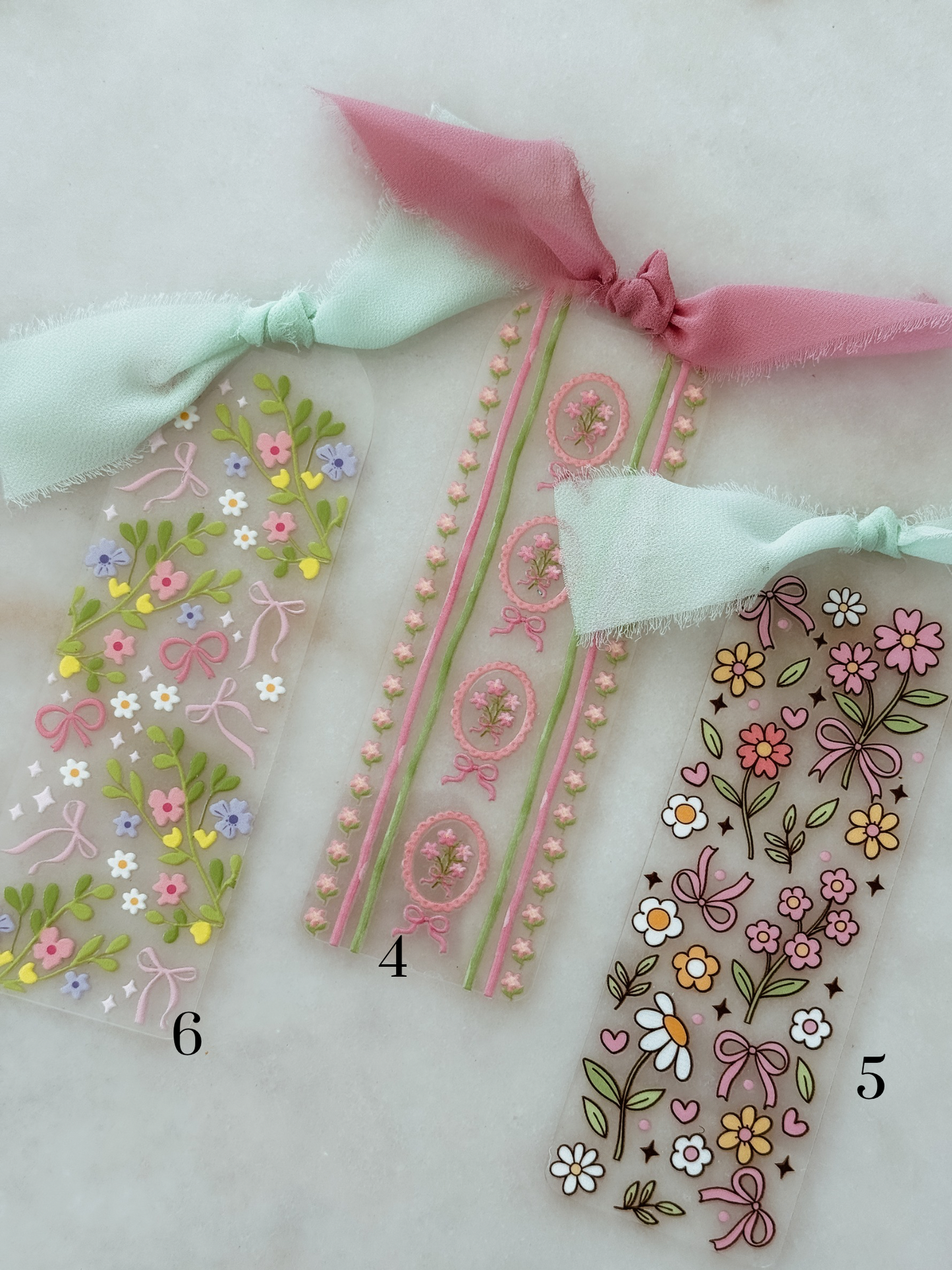 Spring bookmarks