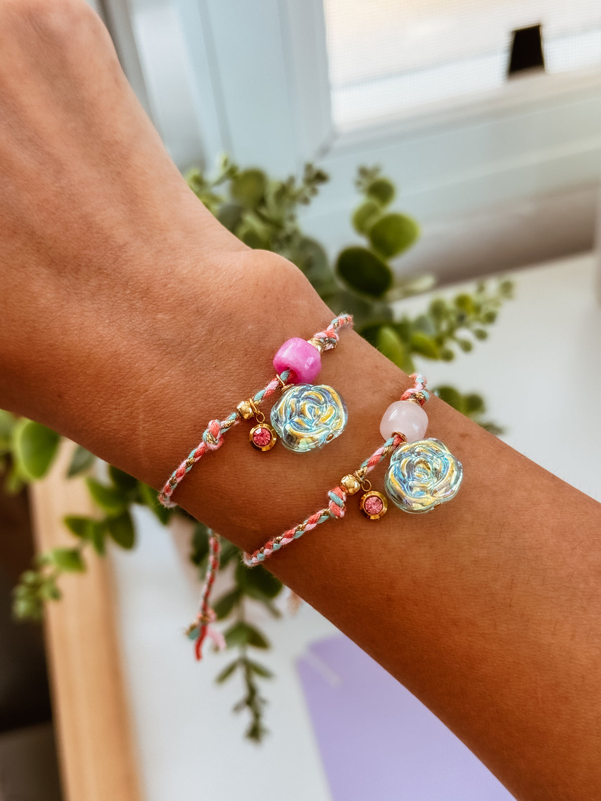 Helena bracelet - tonos rosa