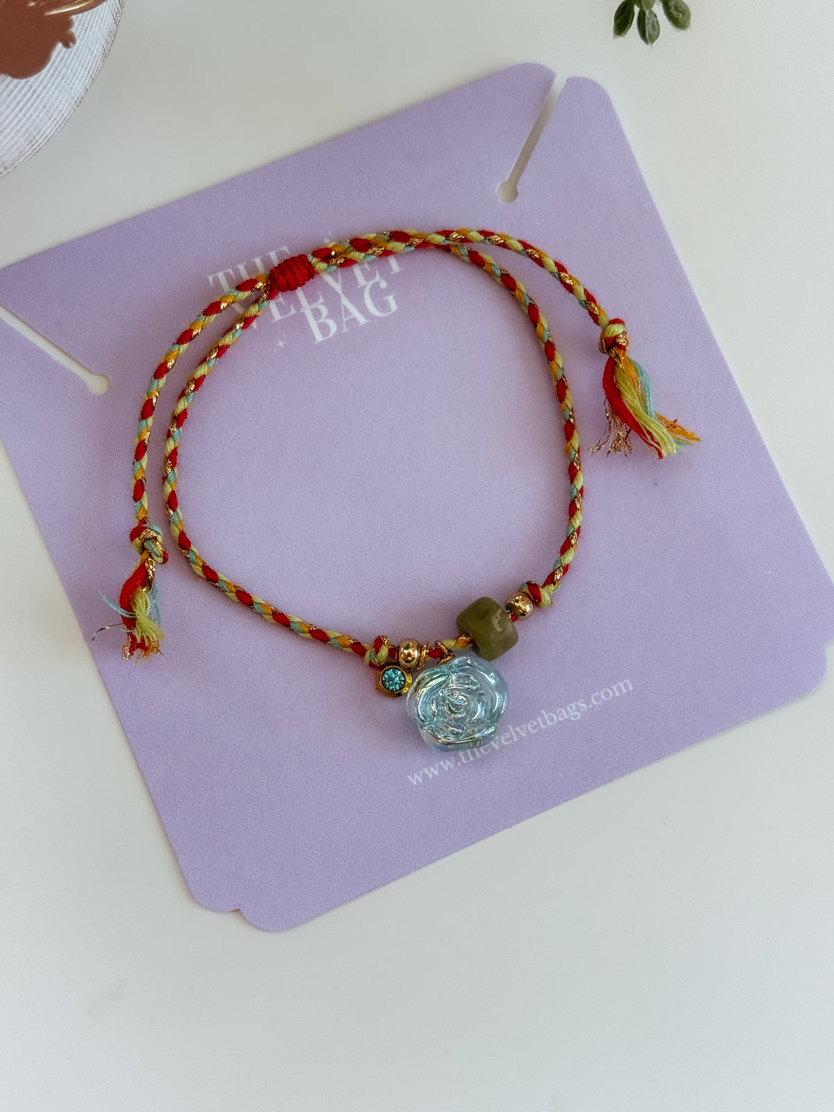 Helena Bracelet - tonos rojos y azules