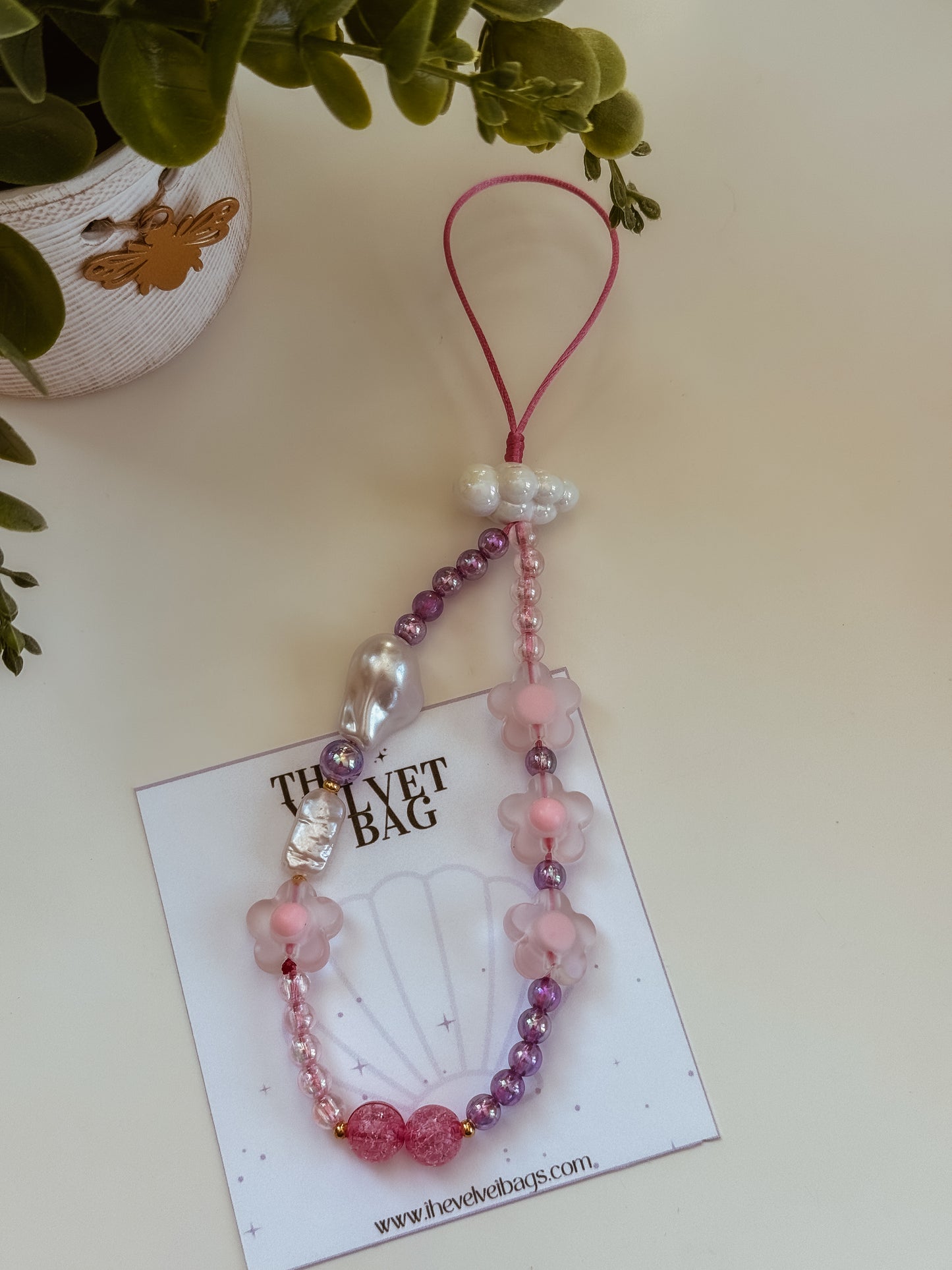 Flowers phone holder