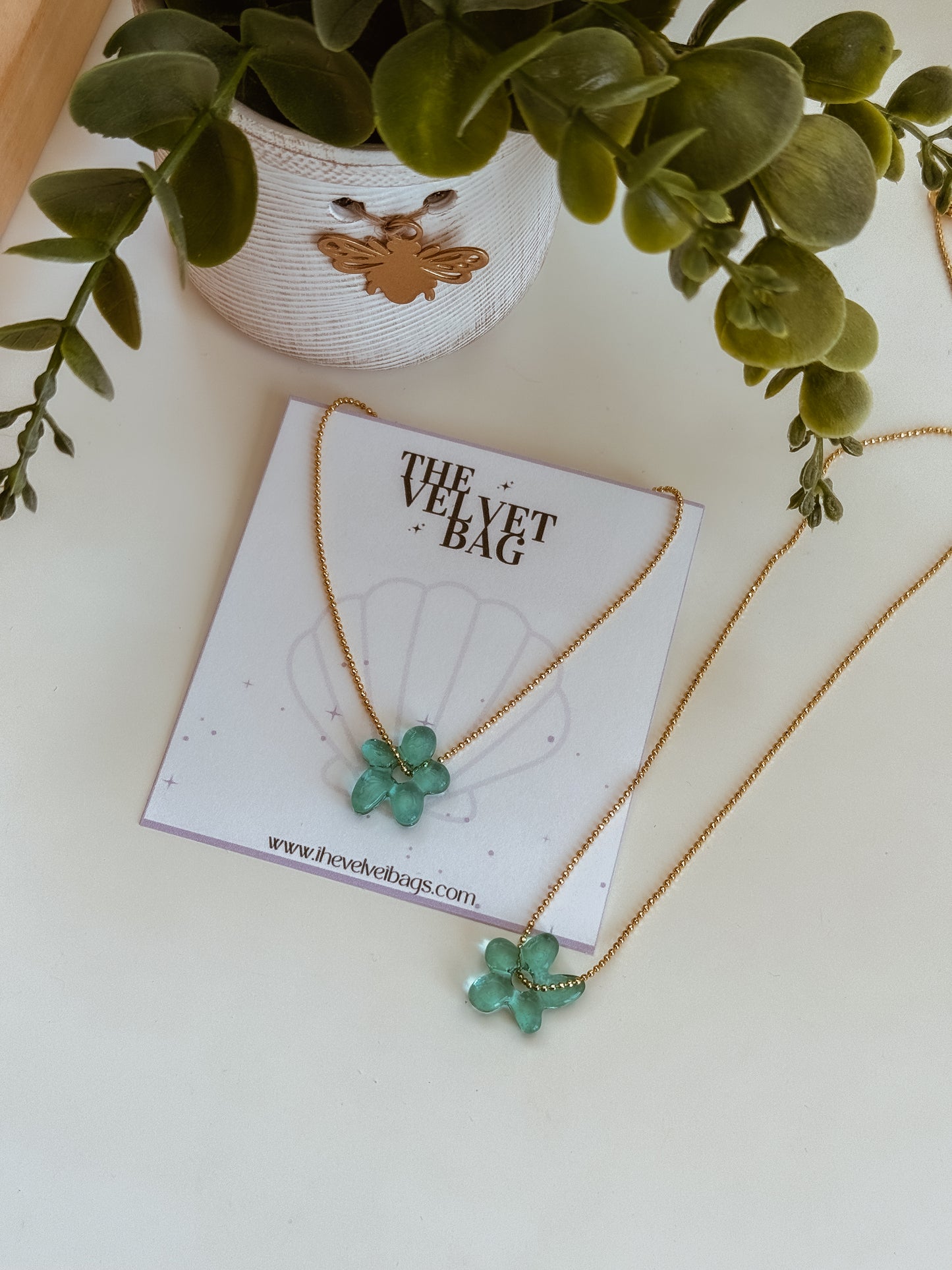Crystal flower Necklace