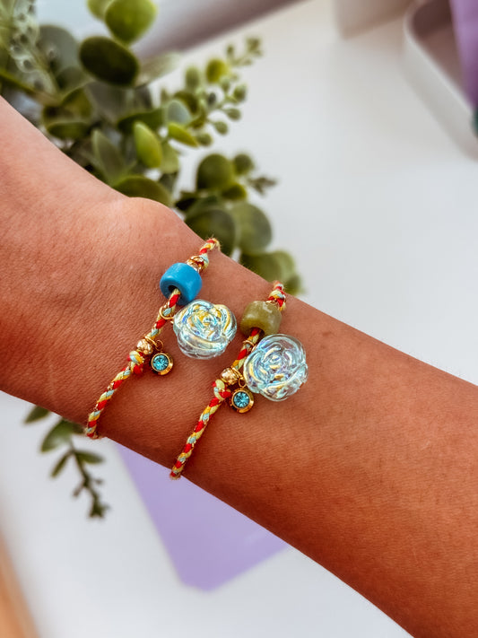 Helena Bracelet - tonos rojos y azules