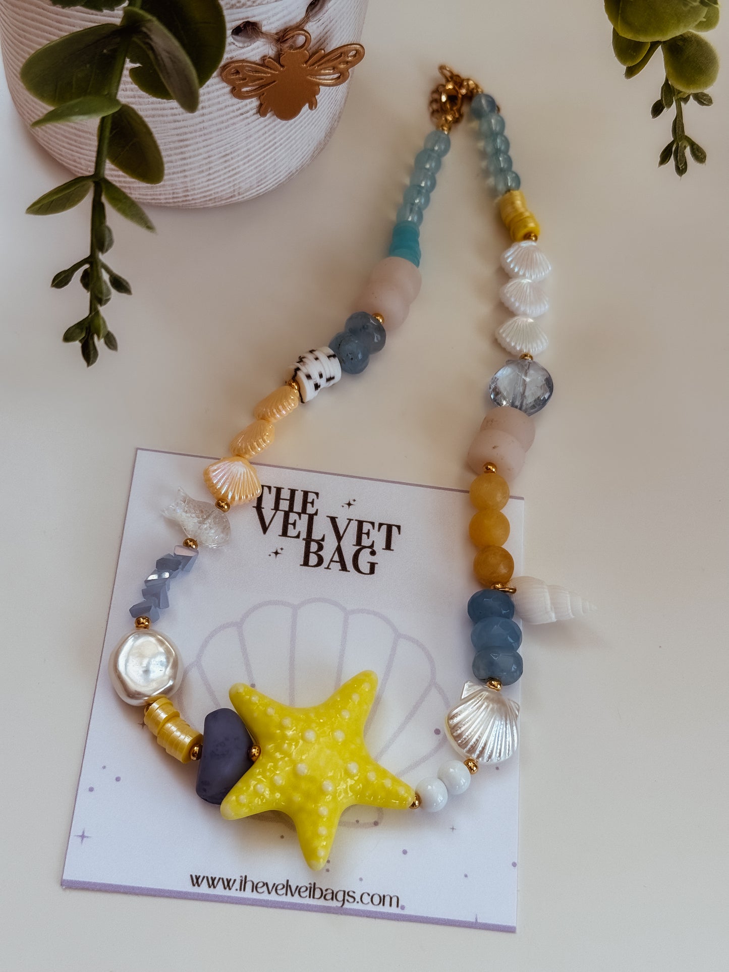 Indigo Necklace - yellow