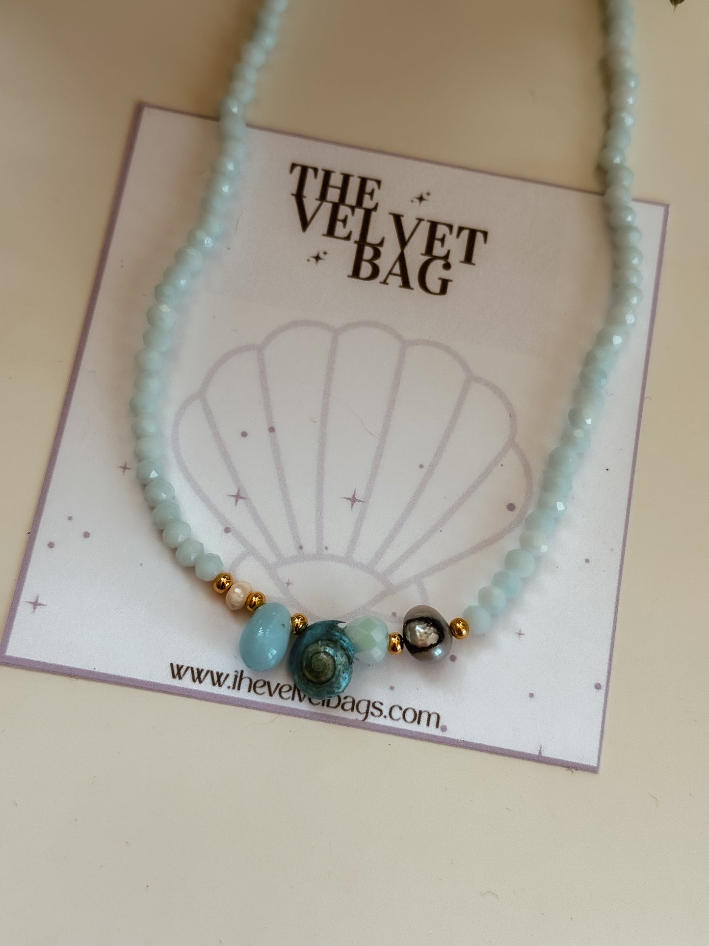 Blue choker