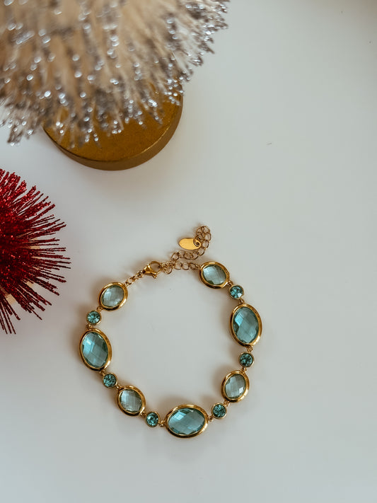 Aqua Crystal bracelet