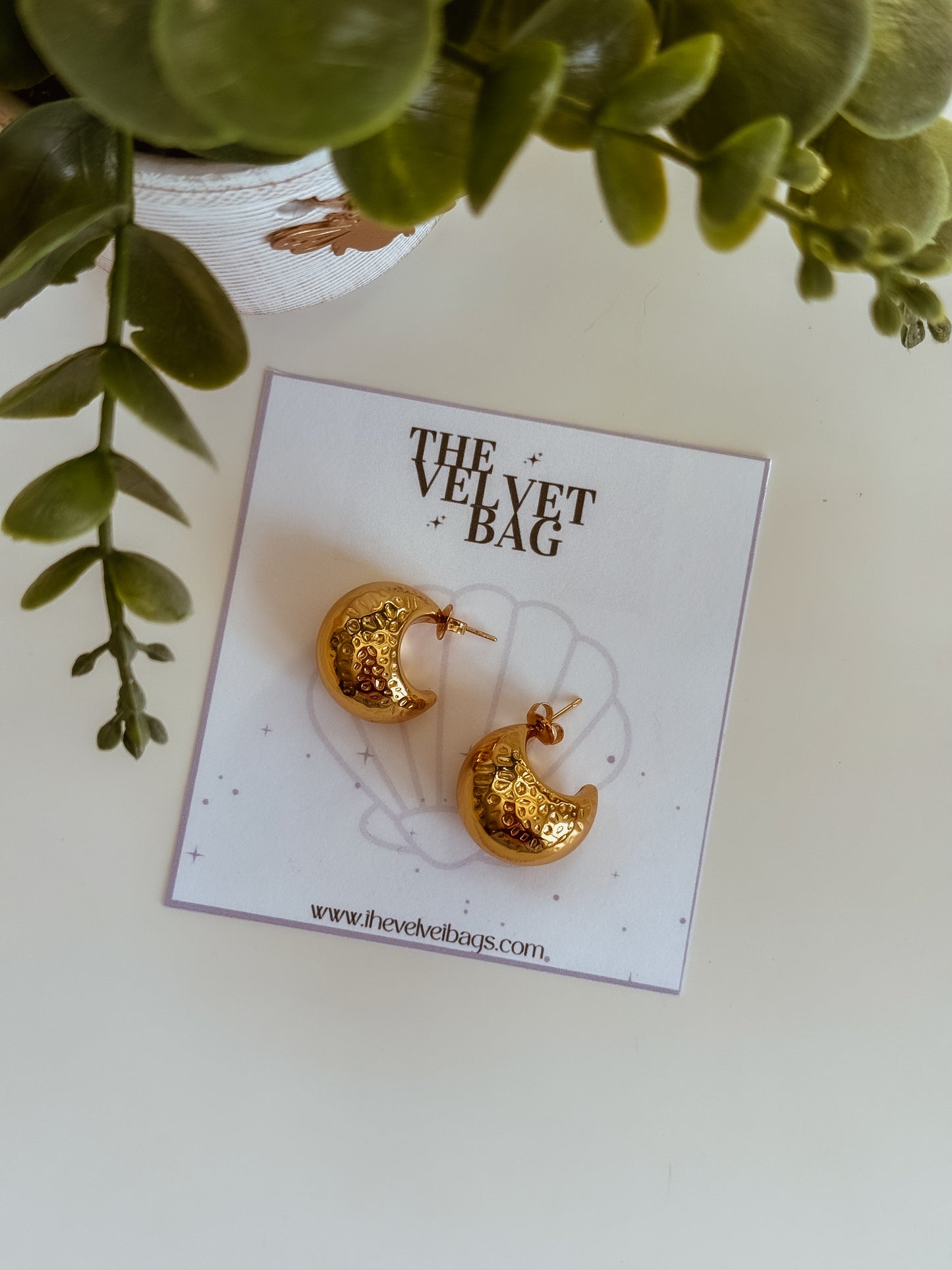 C Bold earrings