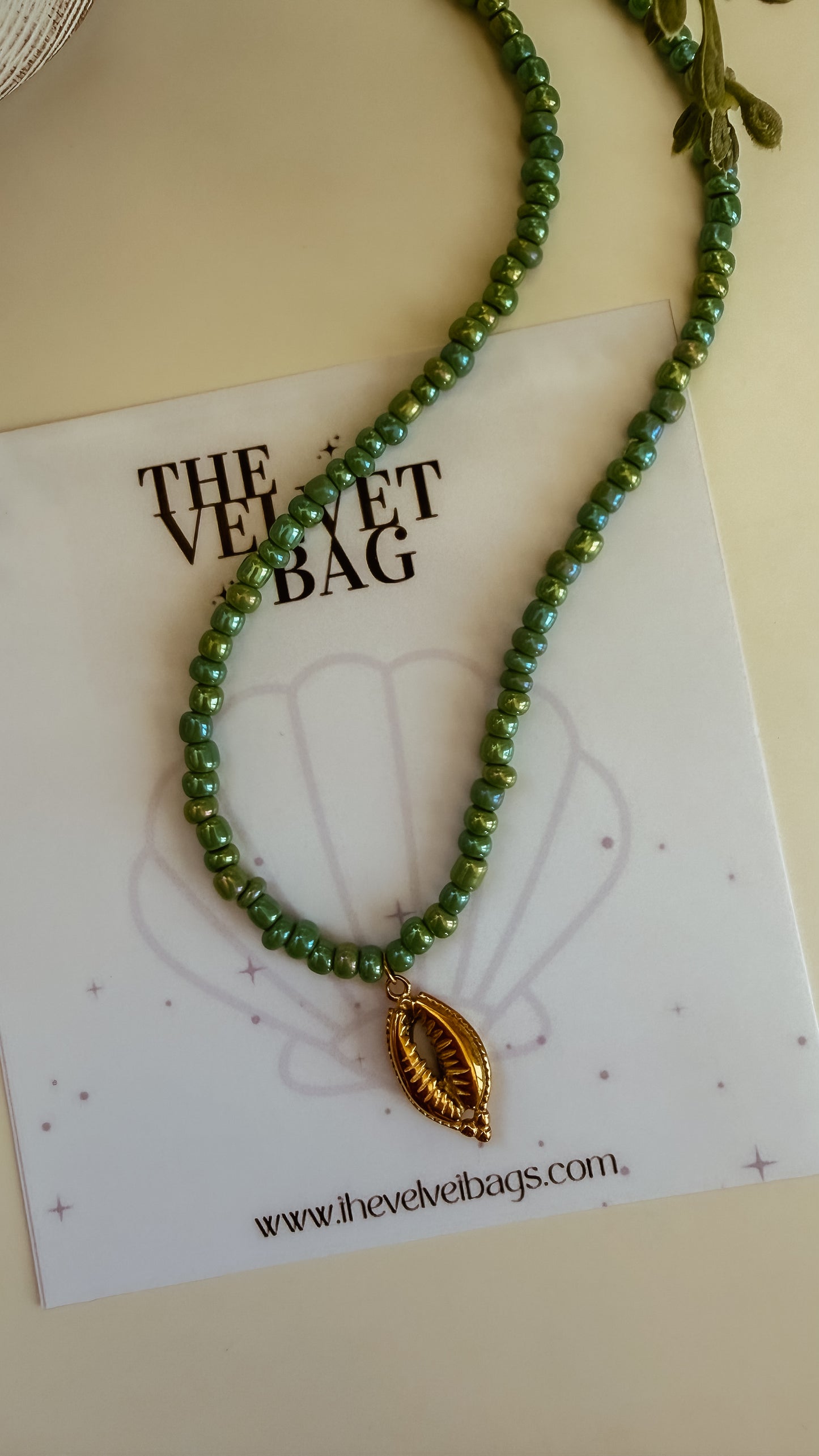 Aqua Seed beads choker