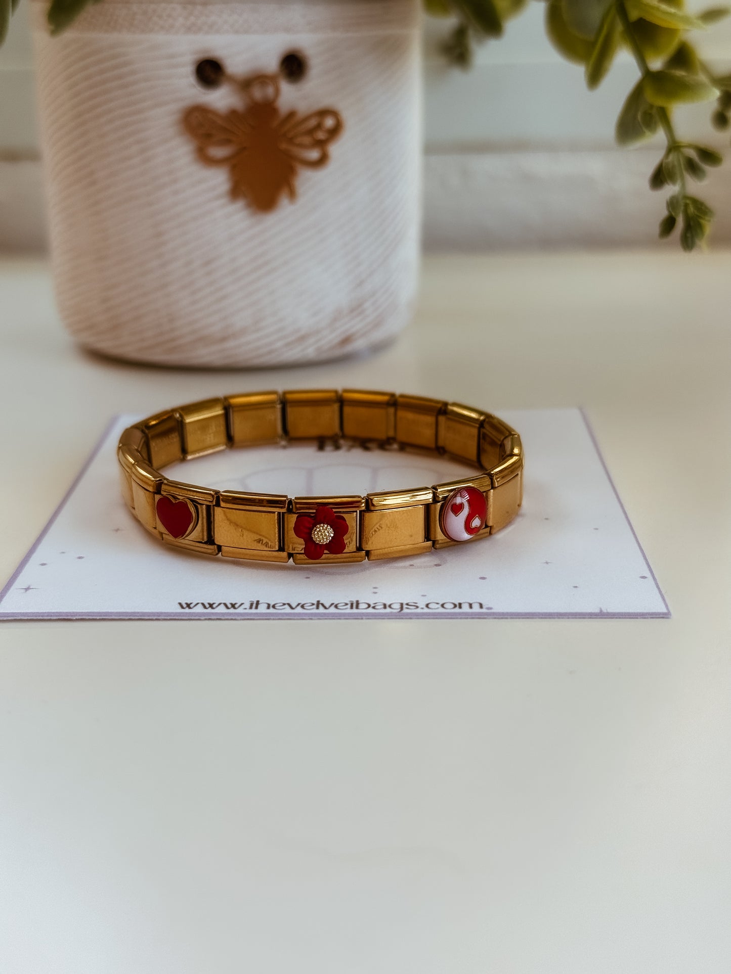 Italian Bracelet - 3 charms Style 2