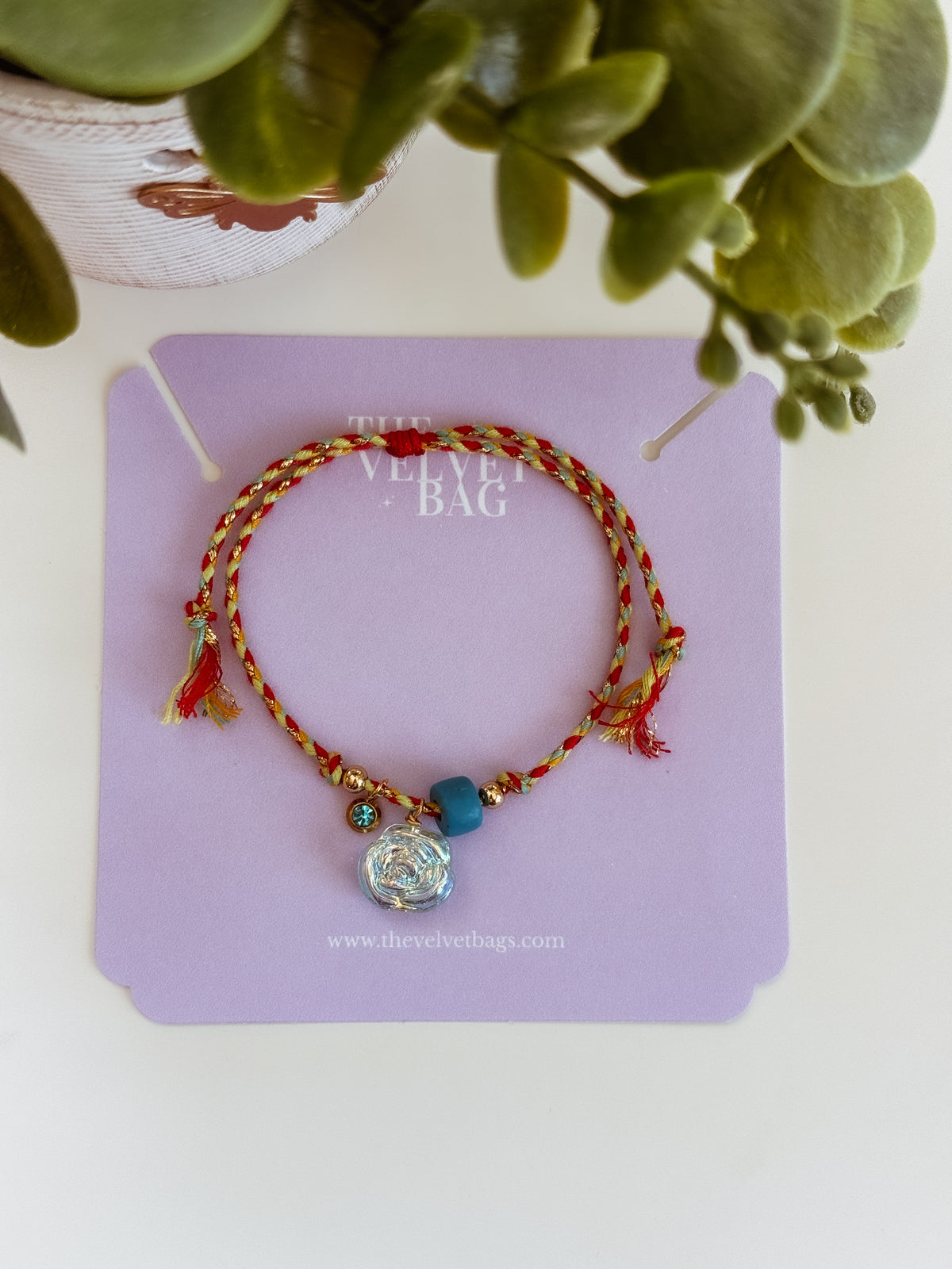 Helena Bracelet - tonos rojos y azules