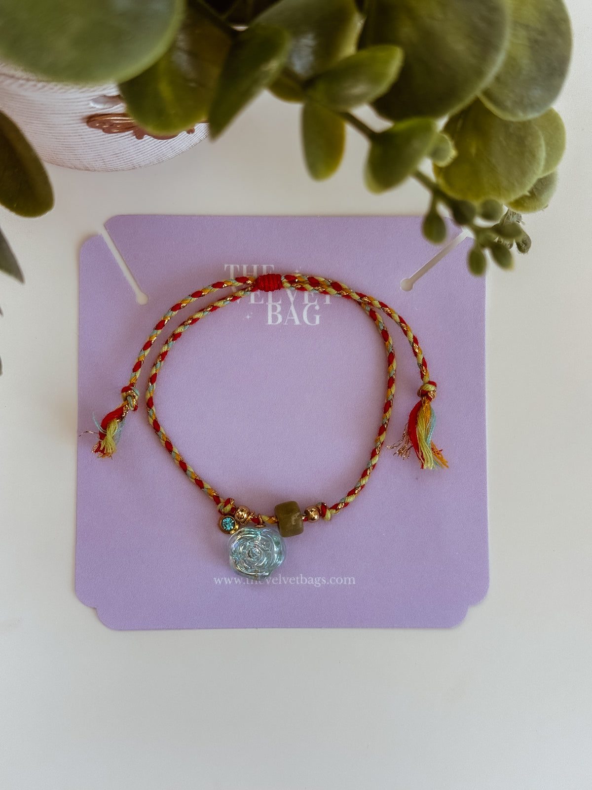Helena Bracelet - tonos rojos y azules