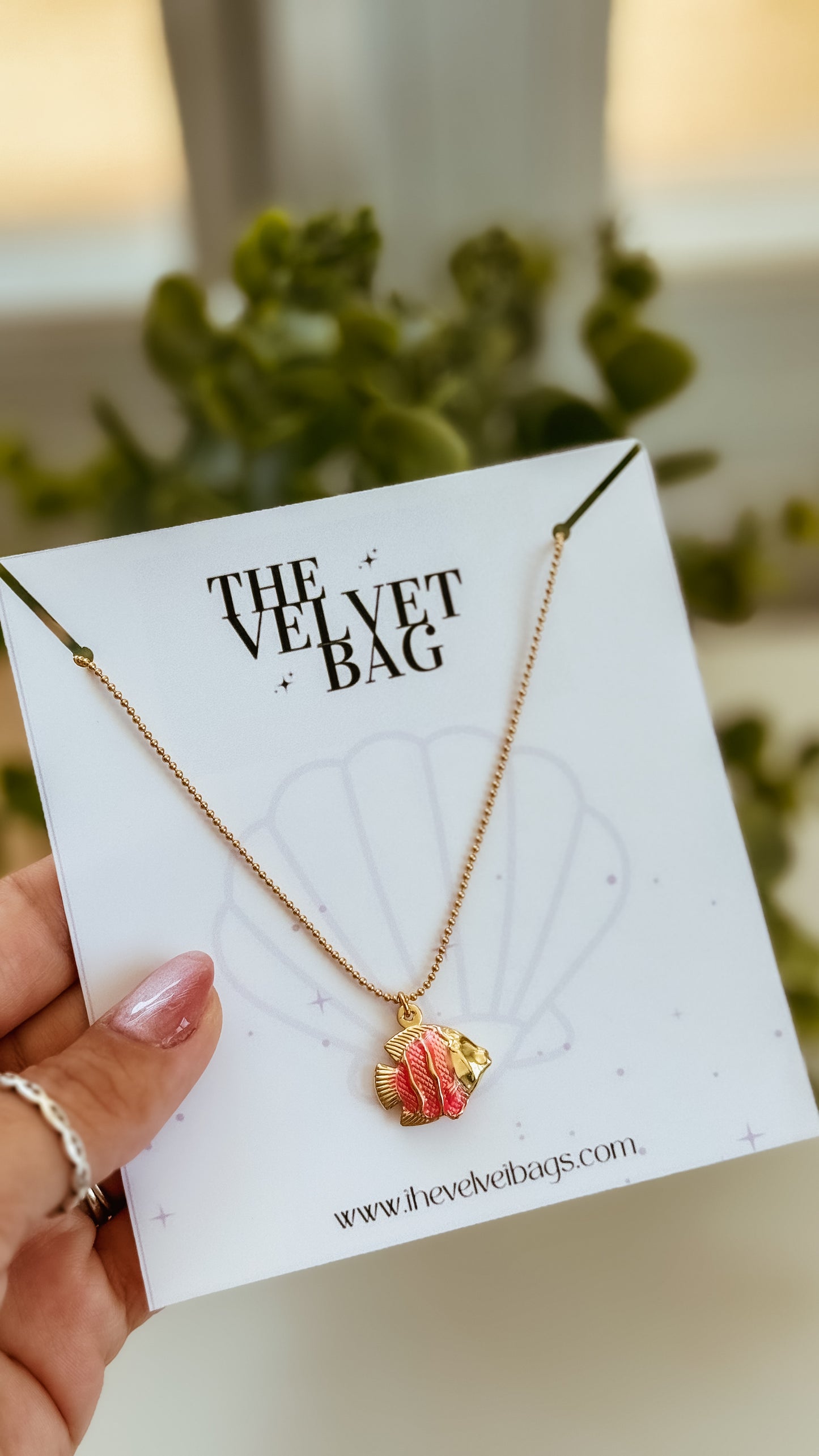 Gold fish Necklace