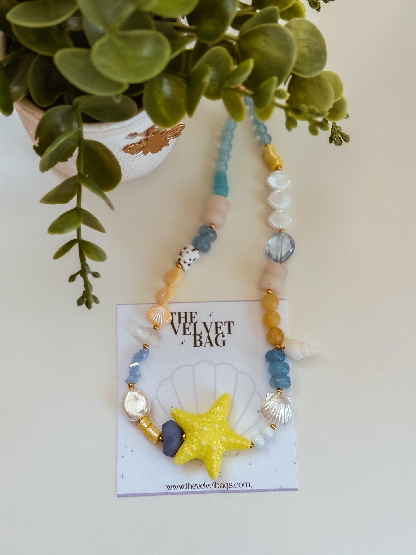Indigo Necklace - yellow