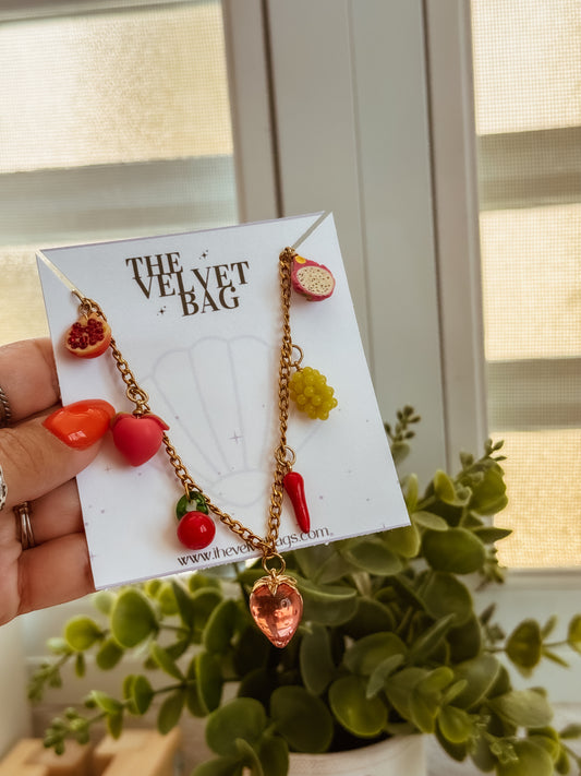 Las frutas cuban Necklace