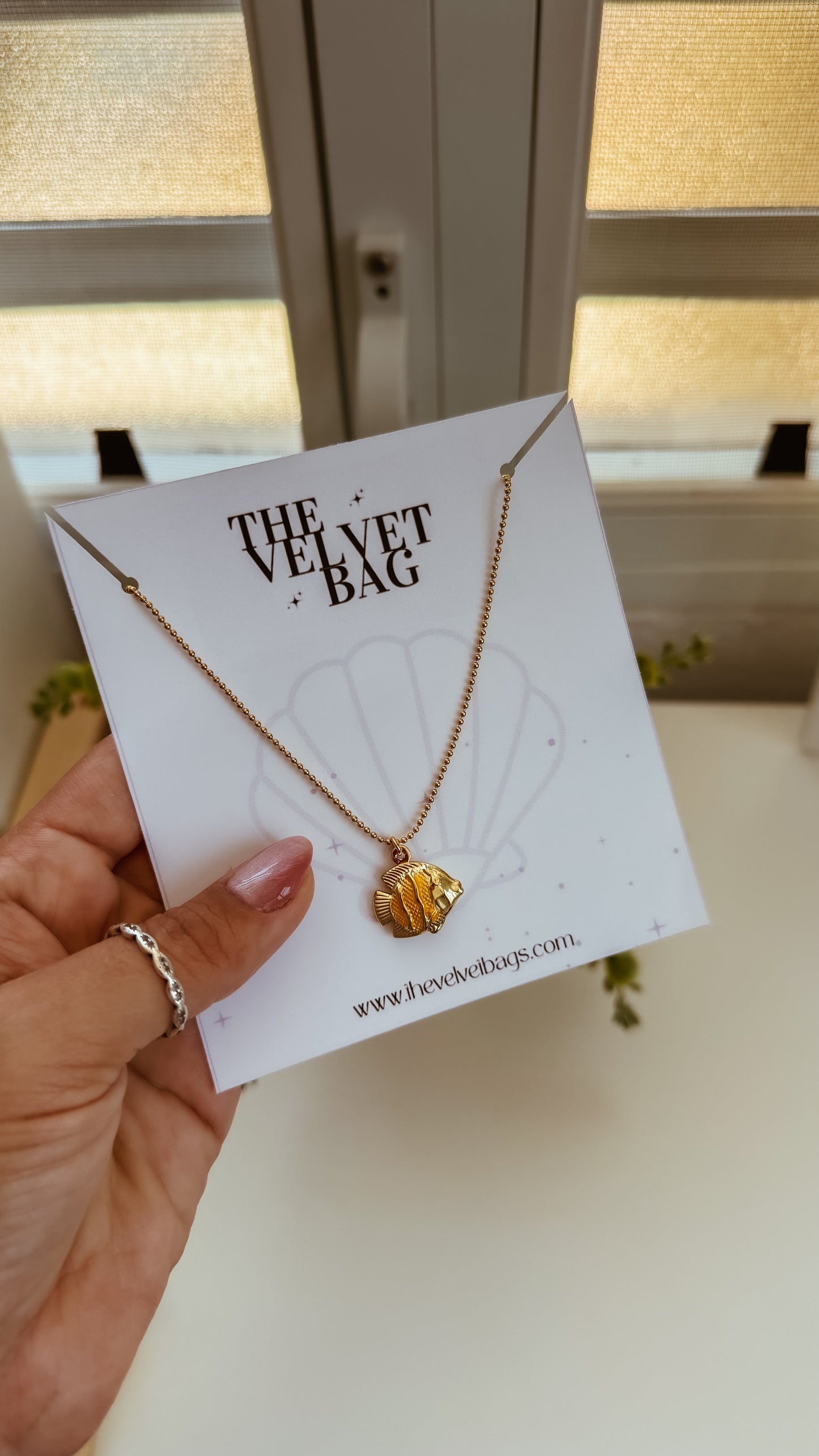 Gold fish Necklace