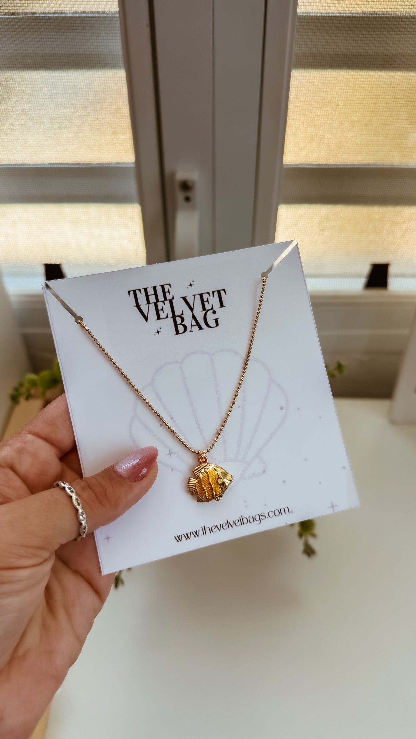 Gold fish Necklace