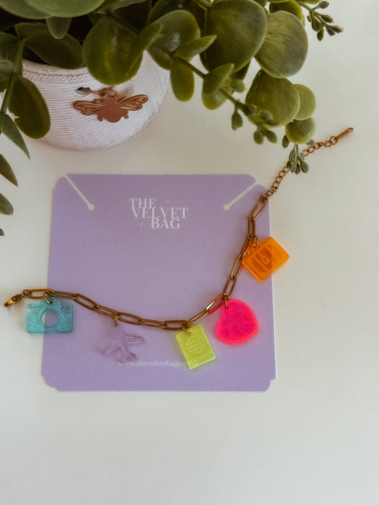 Travel charm Bracelet