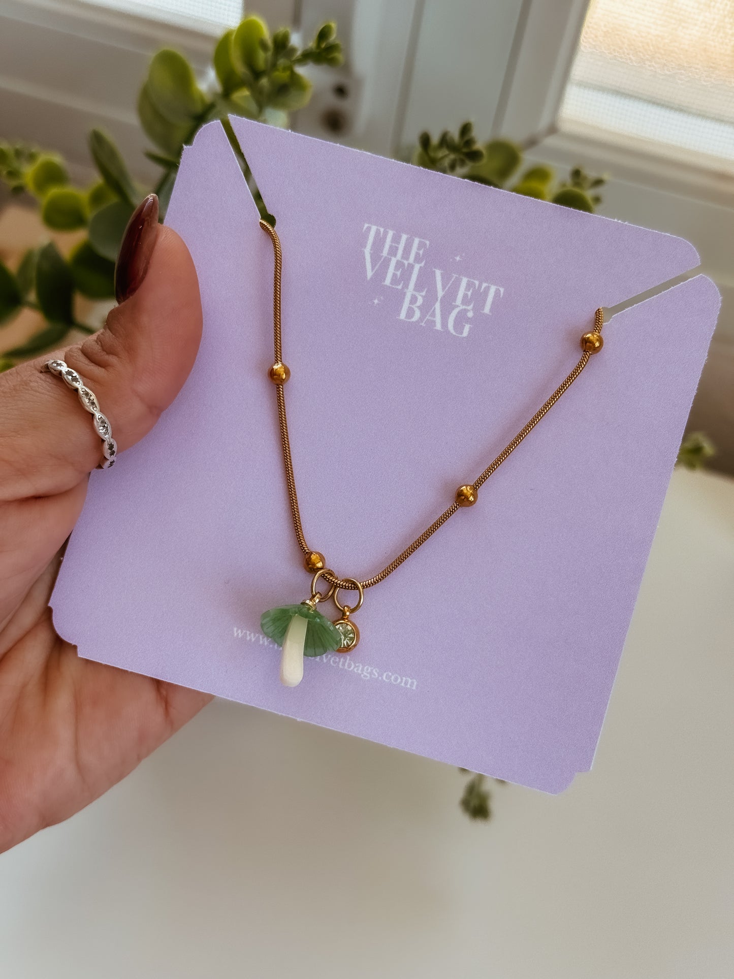 Mushroom Necklace