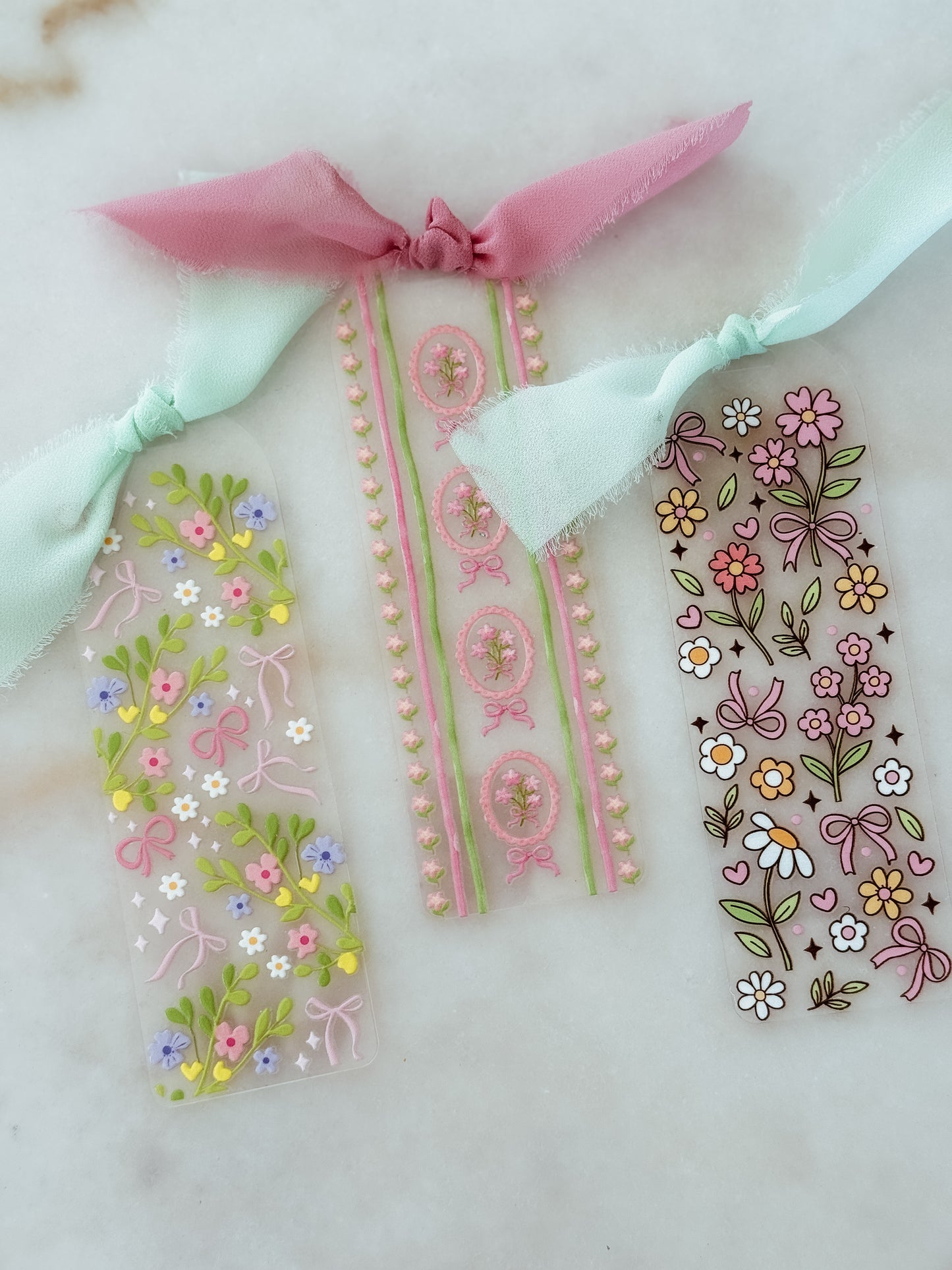 Spring bookmarks