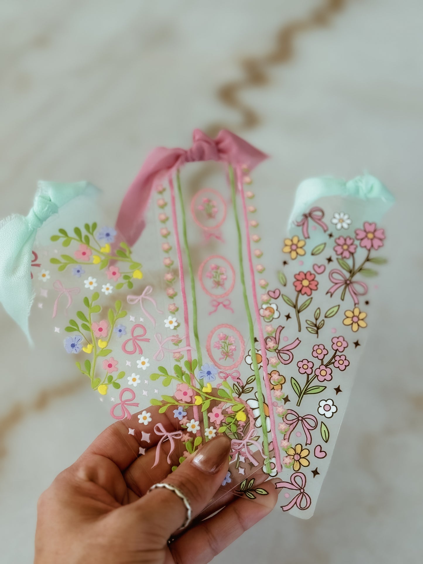 Spring bookmarks
