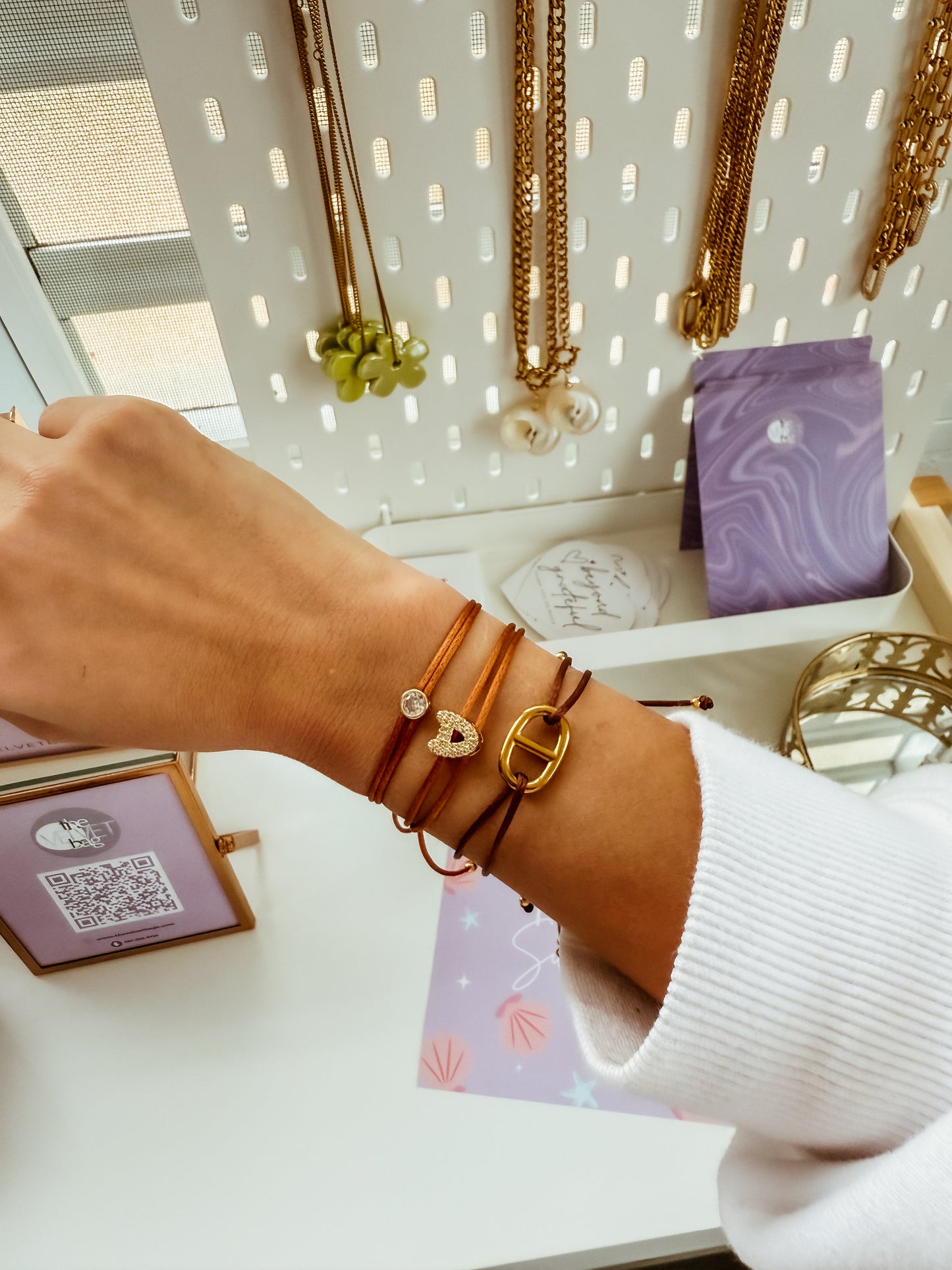 Satin Initials Bracelets