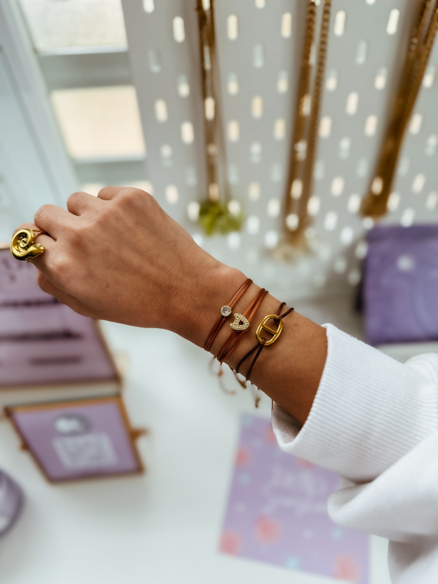 Satin Initials Bracelets